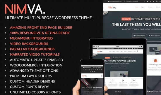 Nimva WordPress theme