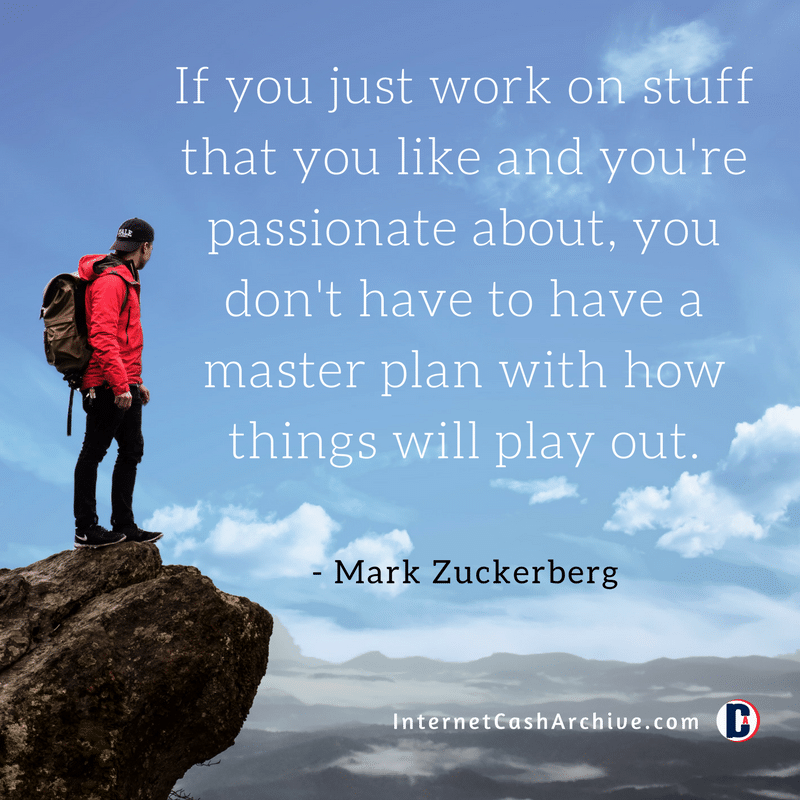 f you just work on stuff that you like quote - Mark Zuckerberg