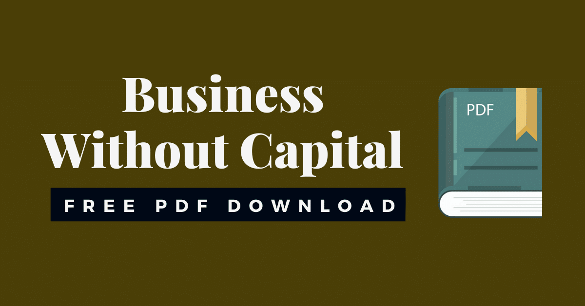 business without money or capital PDF