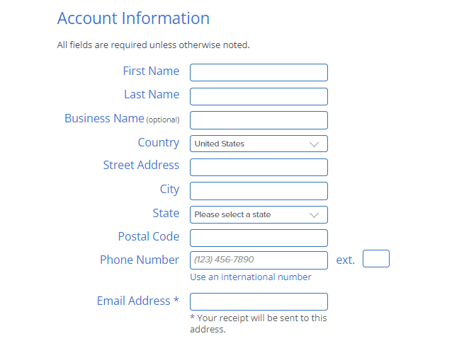 Account Information