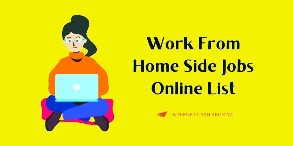 work from home side jobs online